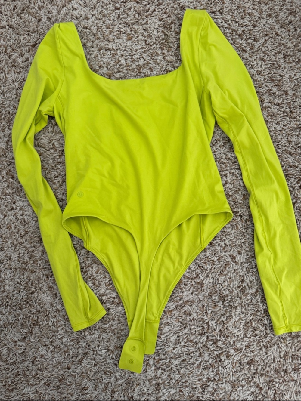 Lululemon -Wundermost ultra-soft nulu square neck Long-Sleeve Bodysuit